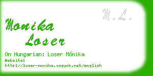 monika loser business card